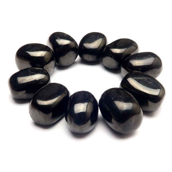 Jet Tumbled Stone - Heavenly Crystals Online