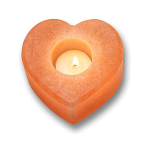 Orange Selenite Candle Holder - 707 grams - Heavenly Crystals Online