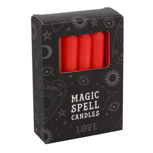 Magic Spell Candles 12 pack - Red Love - Heavenly Crystals Online