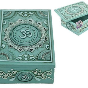 Turquoise Ohm Relaxation Tarot Box - Heavenly Crystals Online